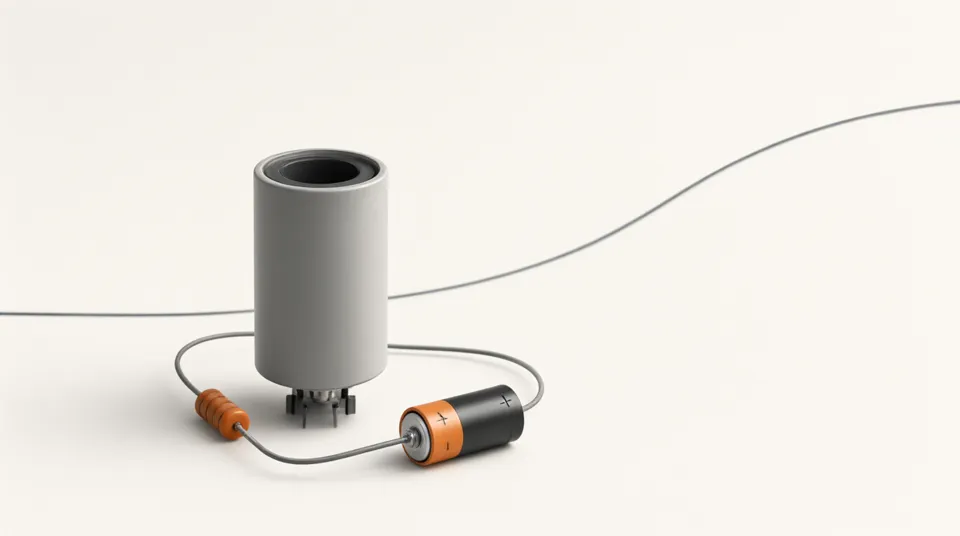 Illustration for Capacitor Charging and Discharging