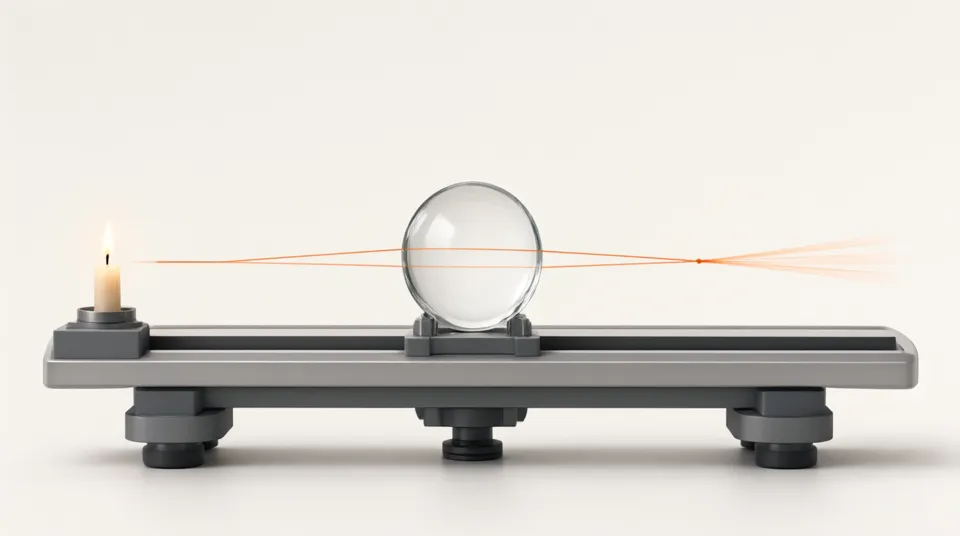Illustration for Convex Lens Imaging