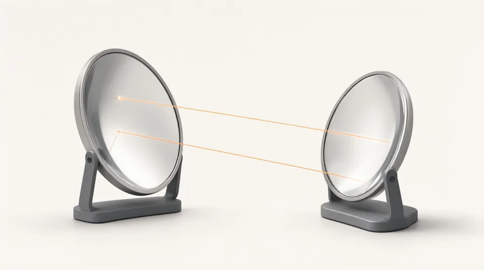 Illustration for Concave and Convex Mirrors