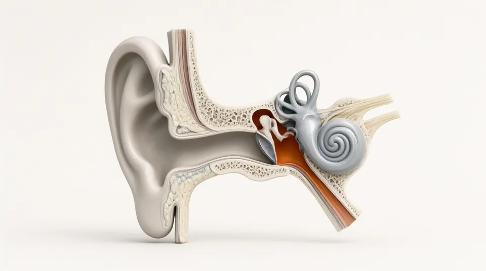 Illustration for The Ear and Hearing