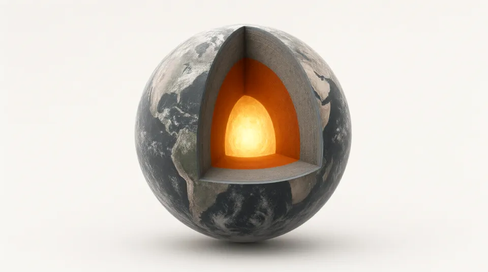Illustration for Earth's Layers