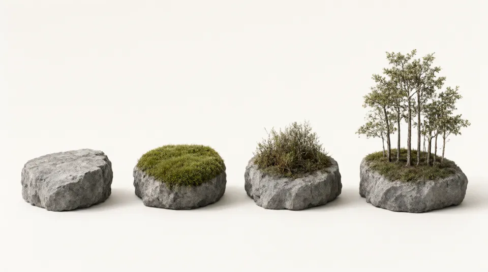 Illustration for Ecological Succession