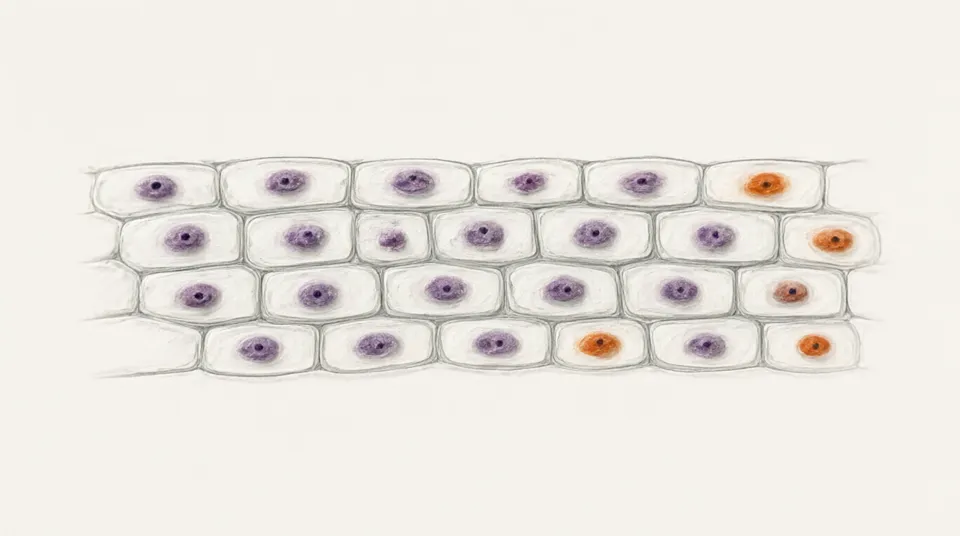 Illustration for Plasmolysis in Onion Cells