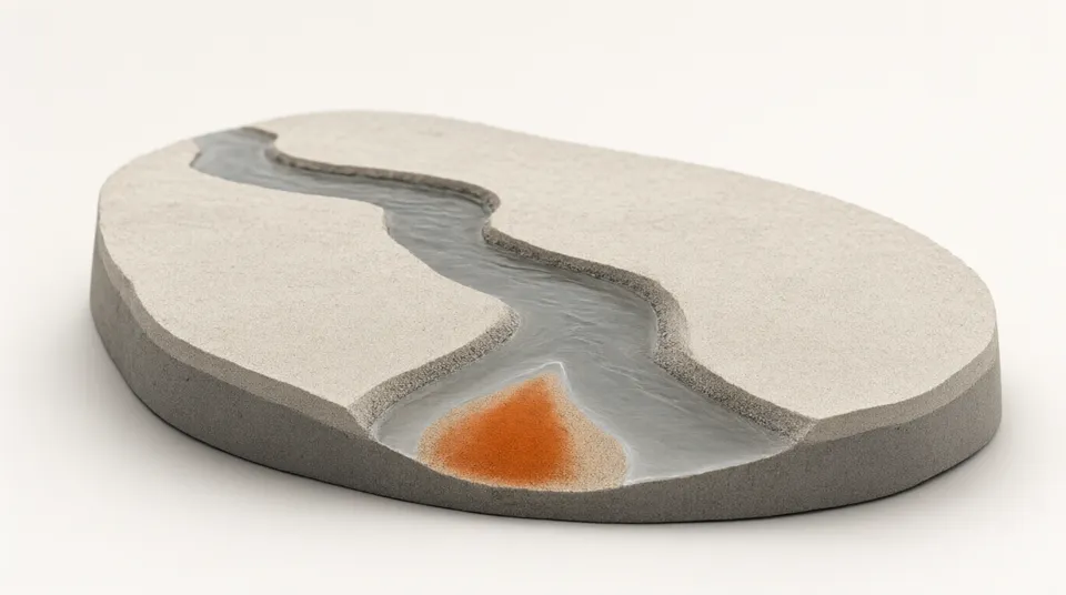 Illustration for River Erosion and Deposition