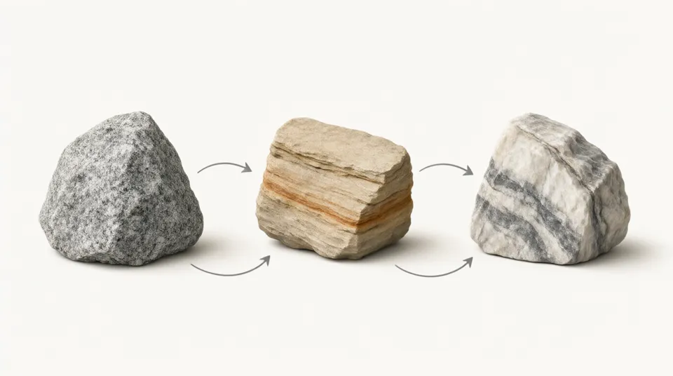Illustration for The Rock Cycle