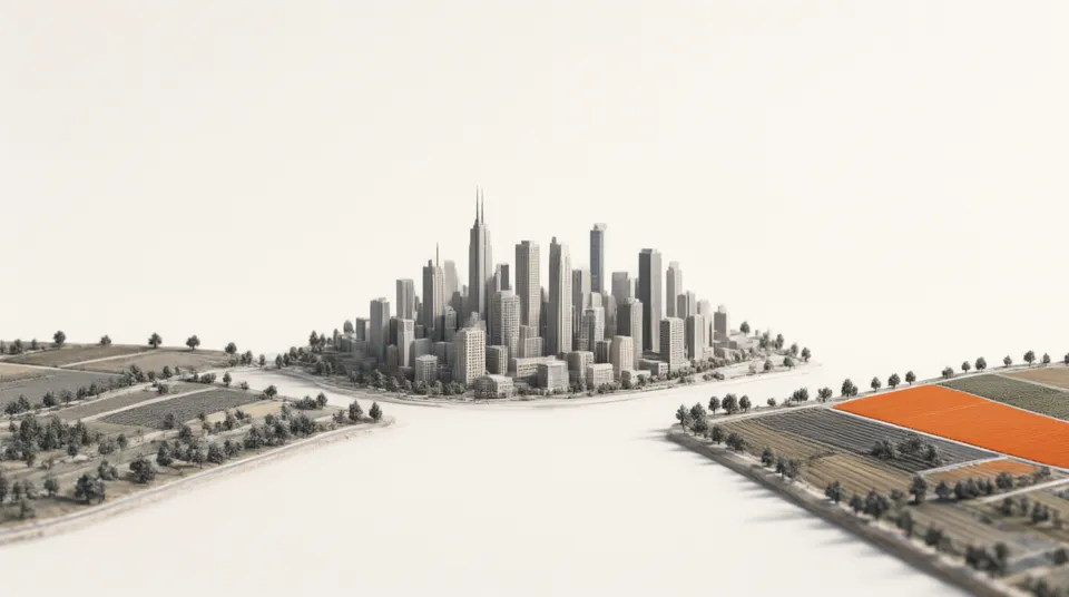 Illustration for Urbanization